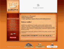 Tablet Screenshot of hotelkorona.pl